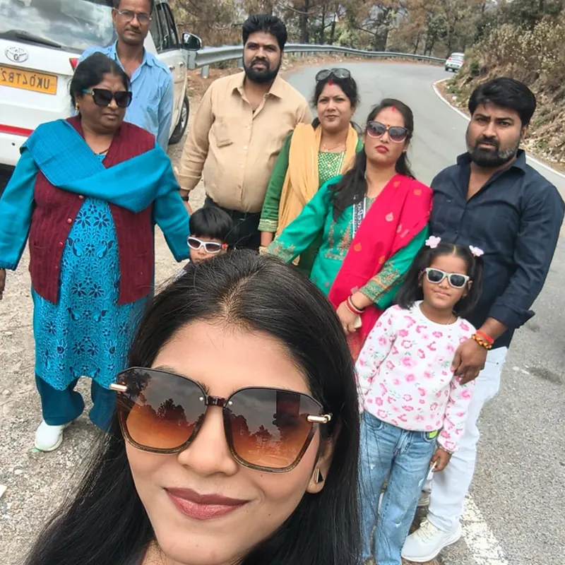 Divya Madam and family enjoying their Char Dham pilgrimage