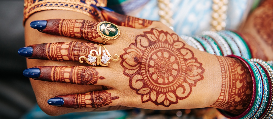 Simple Easy Mehndi Design for Girls Wedding Reception Party